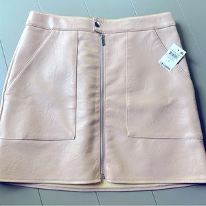 Bar III faux leather skirt